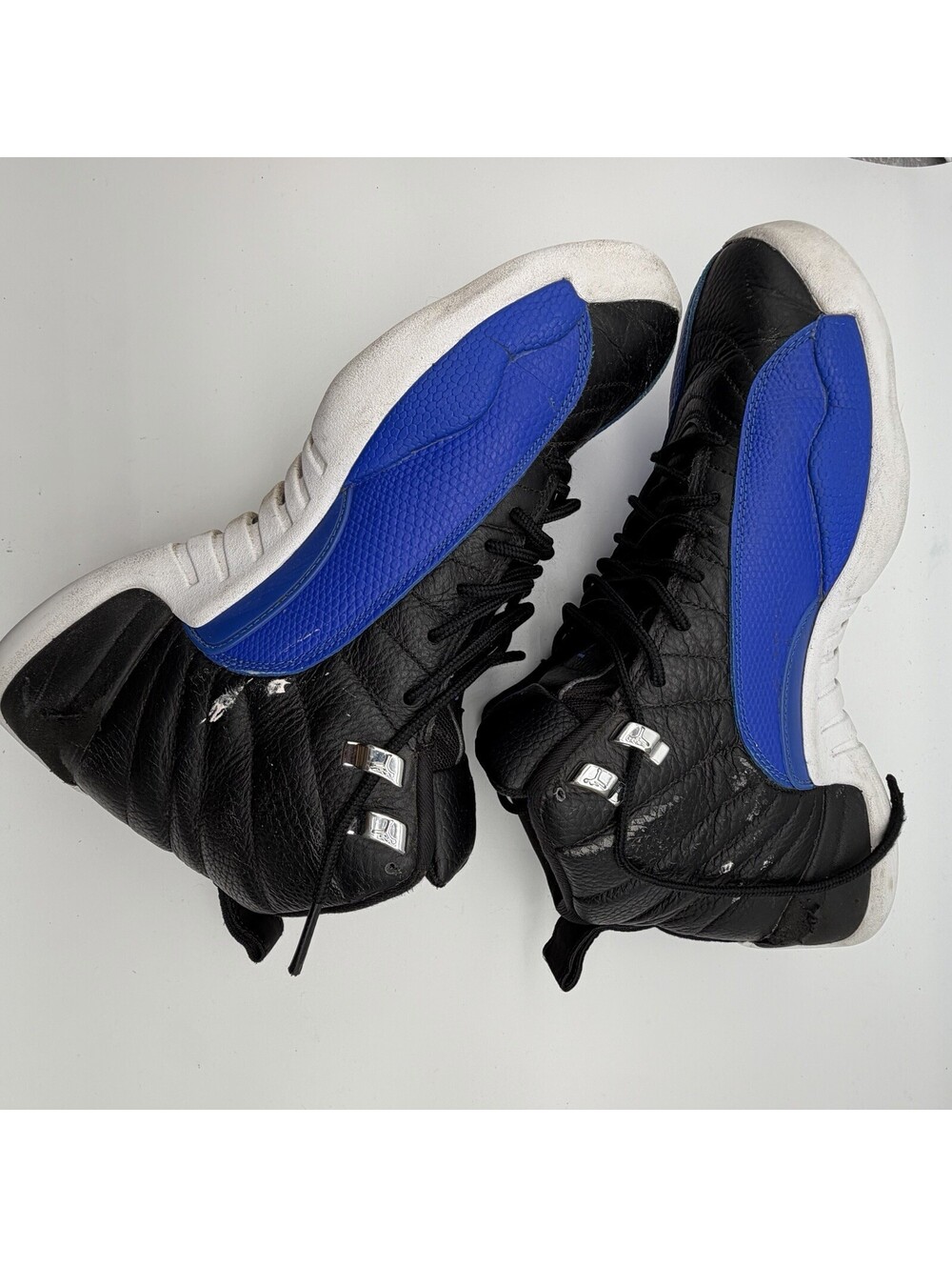Nike Air Jordan 12 Retro Hyper Royal Women’s Size 12 Black Blue AO6068-004 - Picture 3 of 6